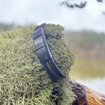 Bracelet mistral Noir et kaki