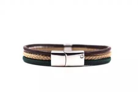 Bracelet mistral Vert et brun