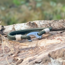 Bracelet noro&icirc;t Kaki fonc&eacute;