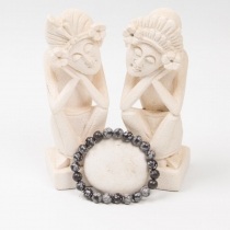 Bracelet Obsidienne neige