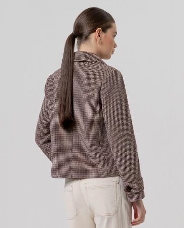 Caban double boutonnage Brun