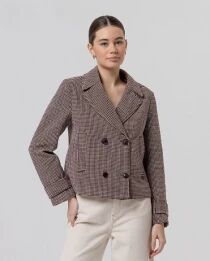 Caban double boutonnage Brun