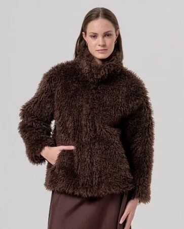 Caban en fausse fourrure Chocolate
