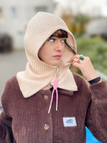 Cagoule Griotte ecru