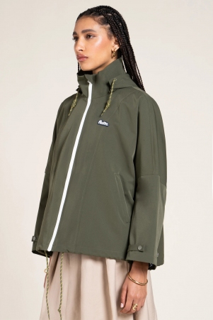 Cape courte imp�rmeable et oversize Lourmel kaki