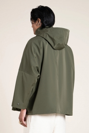 Cape courte imp�rmeable et oversize Lourmel kaki