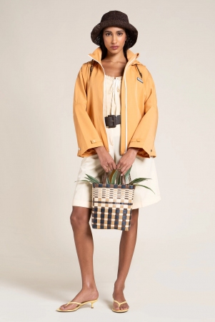 Cape courte imp�rmeable et oversize Lourmel melon