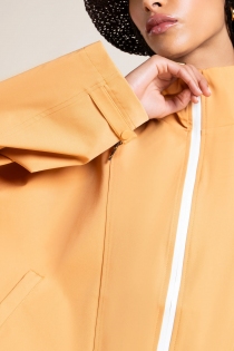 Cape courte imp&eacute;rmeable et oversize Lourmel melon