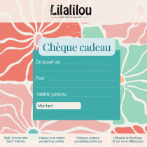 Carte cadeau Lilalilou