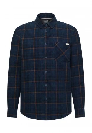 Chemise � carreaux bleu