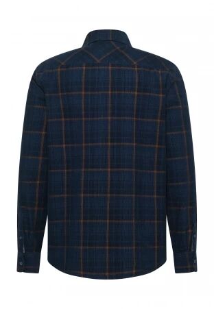 Chemise � carreaux bleu