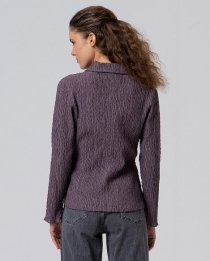 Chemise avec texture Mauve poudr&eacute;