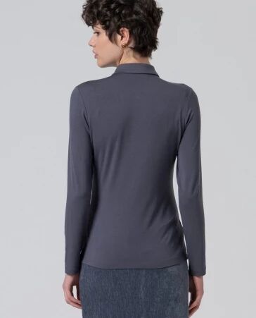Chemise basique Gris