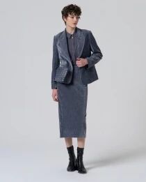 Chemise basique Gris