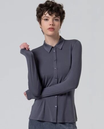 Chemise basique Gris