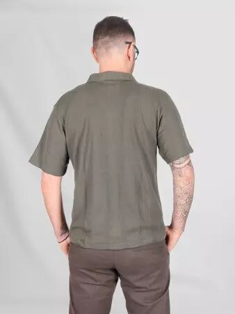Chemise manches courte kaki