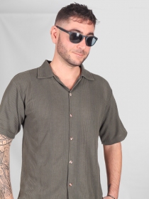 Chemise manches courte kaki