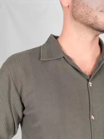 Chemise manches courte kaki