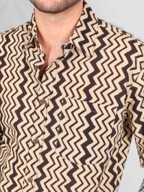 Chemise manches longues Etnik black stripes