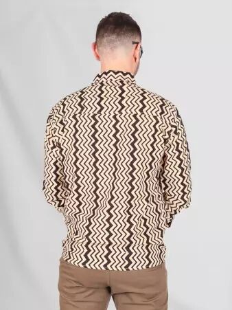 Chemise manches longues Etnik black stripes