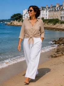 Chemise voile de coton Lin