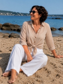 Chemise voile de coton Lin