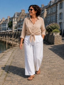 Chemise voile de coton Lin