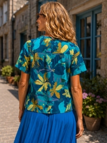 Chemisier Alba Blue Oasis