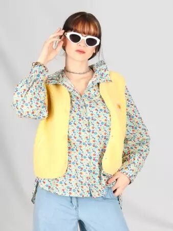 Chemisier col volant� liberty fleurie frais