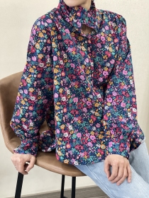 Chemisier liberty fond navy