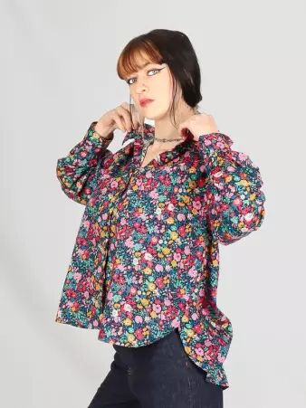 Chemisier liberty fond navy