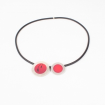 Collier Satellite Rouge