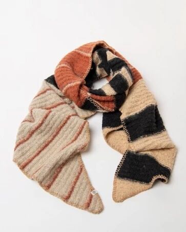 �charpe en maille ray�e Beige