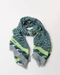 Foulard imprim&eacute; Verde Botella