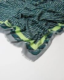 Foulard imprim&eacute; Verde Botella