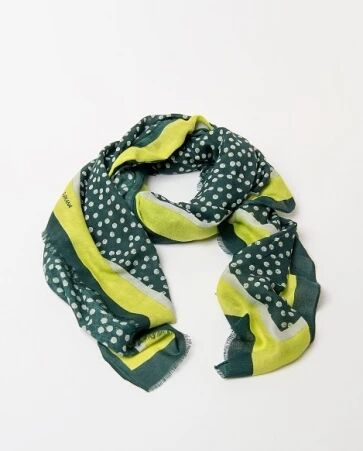 Foulard imprim� Verde Botella
