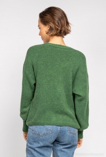 Gilet alpaga 3 boutons kaki