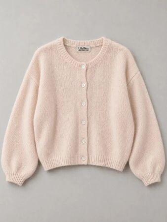 Gilet alpaga 6 boutons lin de champagne