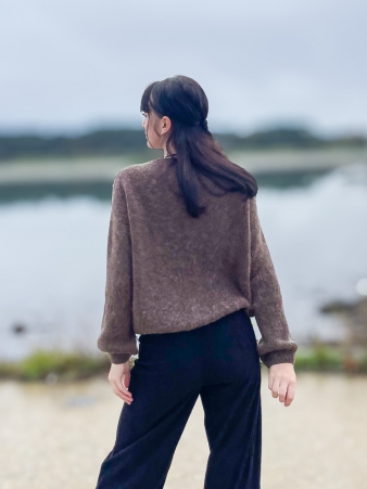 Gilet aplaga 6 boutons Chocolat