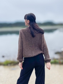 Gilet aplaga 6 boutons Chocolat