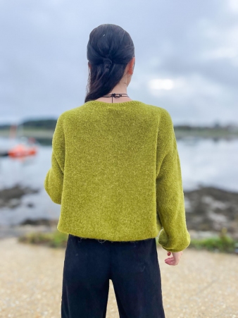 Gilet aplaga 6 boutons olive