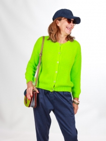 Gilet aplaga 6 boutons Vert fluo