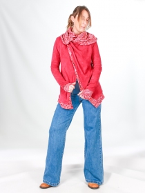 Gilet madurai coton bio rose