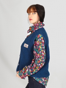  Gilet Sherpa sans manches navy