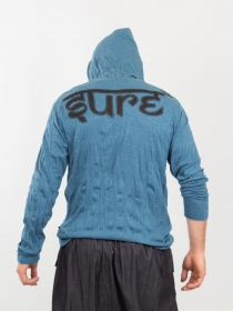 Hoodie Butterfly Bouddha Petrol