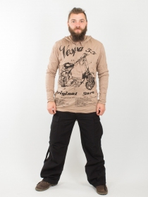 Hoodie Vespa Beige