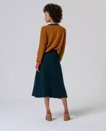 Jupe en tricot Vert bouteille