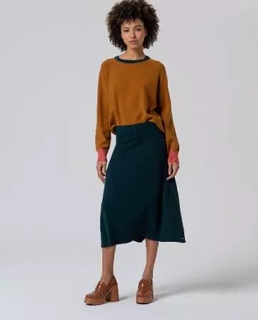 Jupe en tricot Vert bouteille