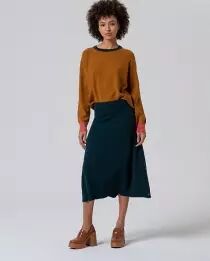 Jupe en tricot Vert bouteille