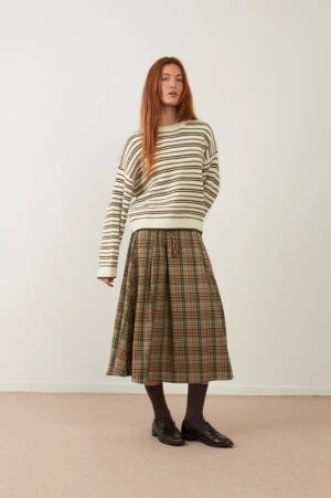JUPE MELIA CARREAUX VERTS